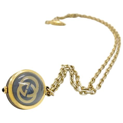 vintage Gucci watch necklace